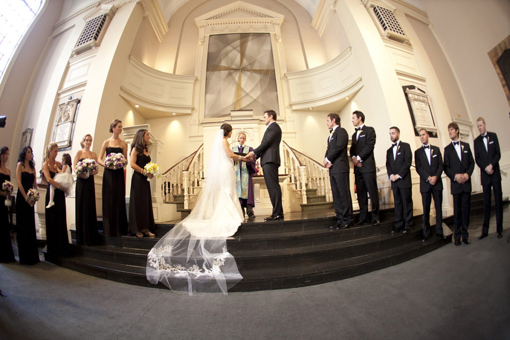 Wedding in the Sanctuary of All Souls Unitarian Church